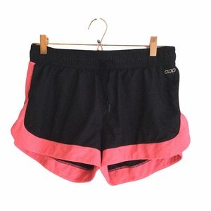 LORNA JANE Lined Running Shorts Black Pink Sz Small